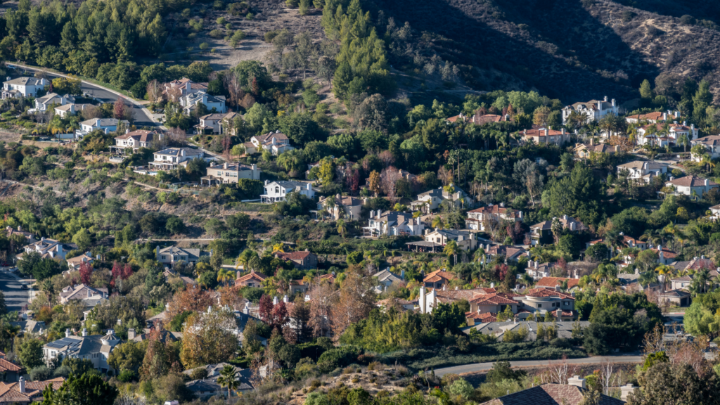 Hillside and Canyon Homes in Southern California